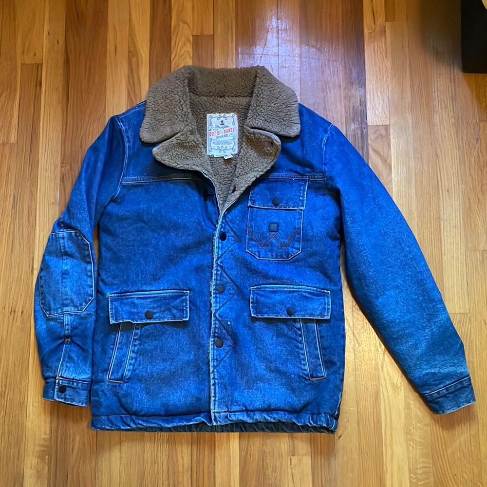 Roark + Wrangler Out Of Range Roundup Denim Coat, Size M